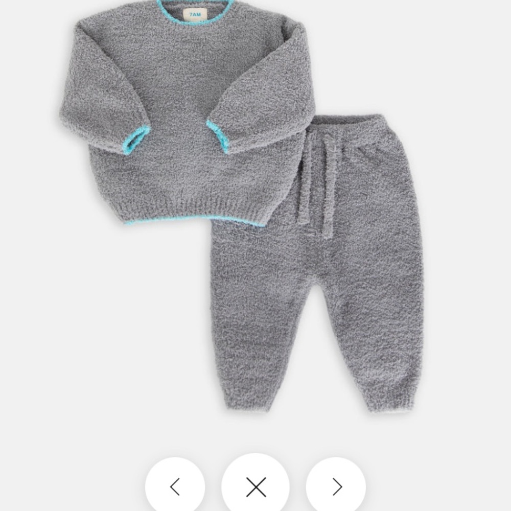 7AM Enfant  Grey Matching Set with NWT sweater and pants included